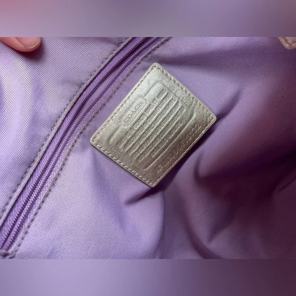 Coach Chelsea Heritage Signature Stripe Satchel Nr. F15132 - Picture 13 of 15